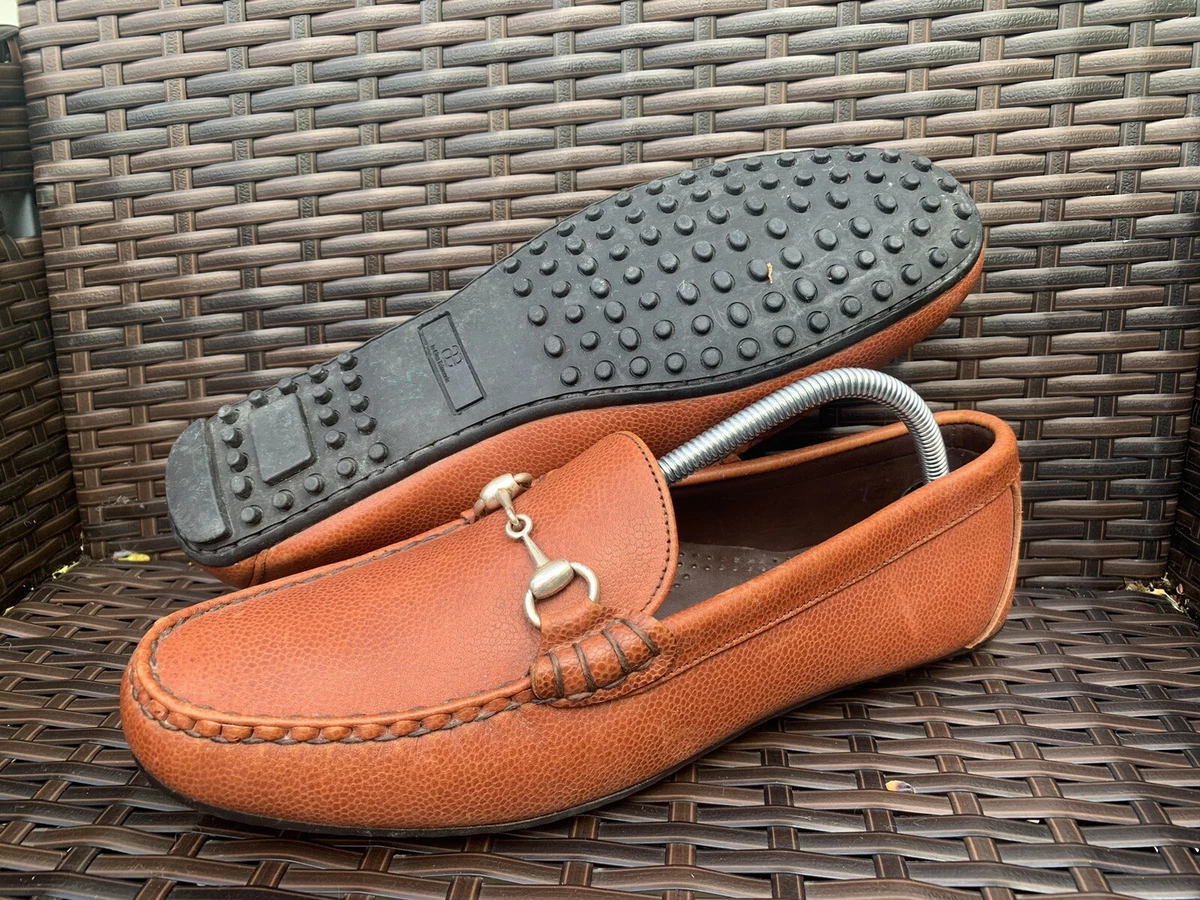 ALLEN EDMONDS INTERSTATE 80 BROWN PEBBLED LEATHER DRIVING MOC