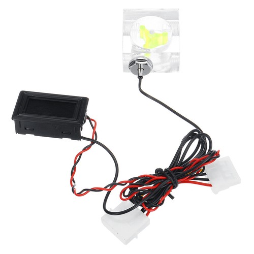 LED Digital Thermometer 3 Way Flow Meter For PC Water Cooling Liquid System - Picture 3 of 7