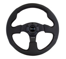 Nrg Rst-012r Race Style Steering Wheel 320mm Leather Black Stitch Universal Nrg Rst-012r Race Style Steering Wheel 320mm Leather Black Stitch Universal