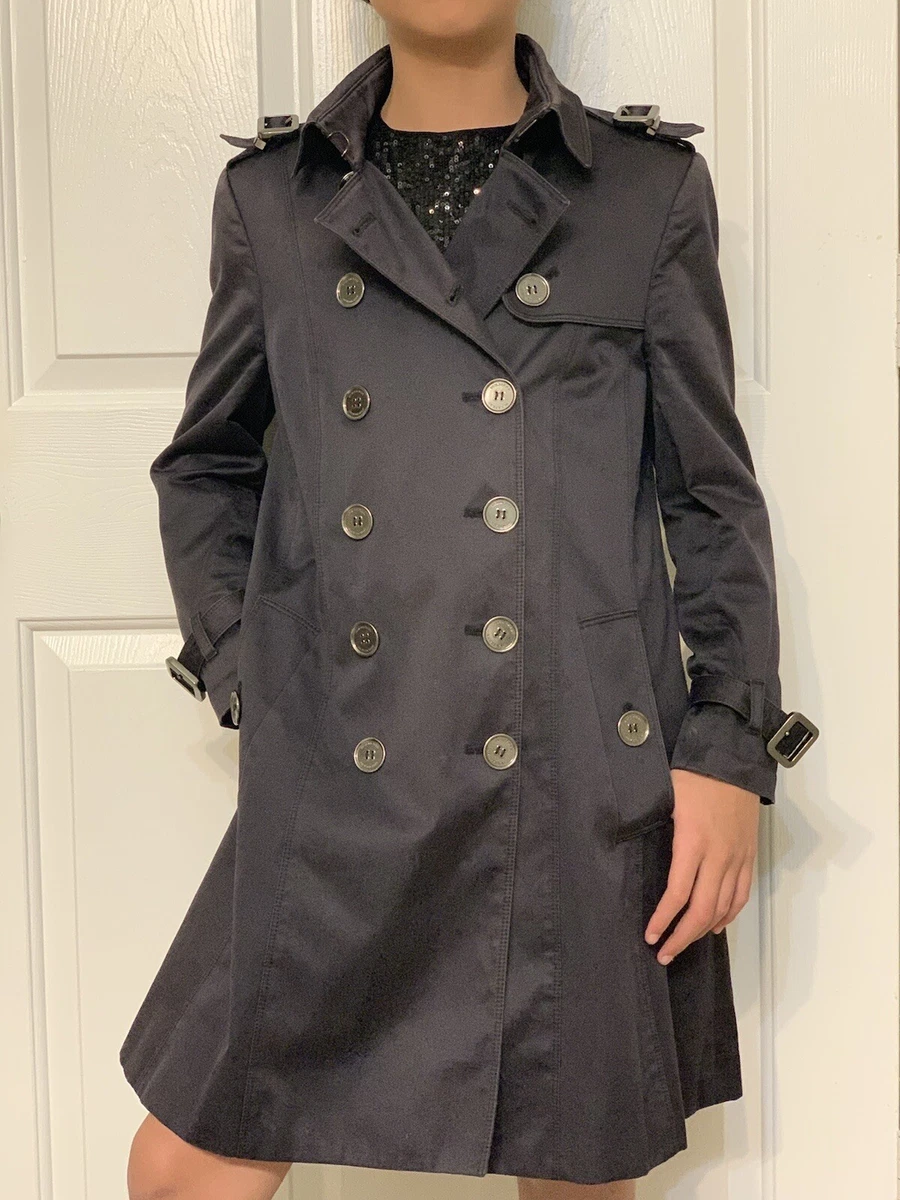 Burberry Navy Trench In Women's Coats & Jackets for sale | eBay