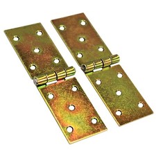 2pcs Backflap Hinge Galvanised Steel Back Flap Hinges Door Gate Box Shed Chests