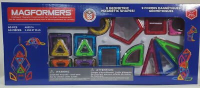 MAGFORMERS 60-piece Building Set NEW FREE SHIPPING Model 40132 | eBay
