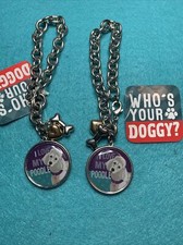 "I Love my Poodle" Who's Your Doggy Charm Key Chain Keychain Lot Of 2