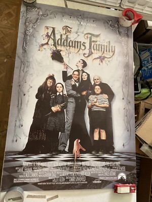 ADDAMS FAMILY MOVIE POSTER Original SS 27x40 + ADDAMS FAMILY