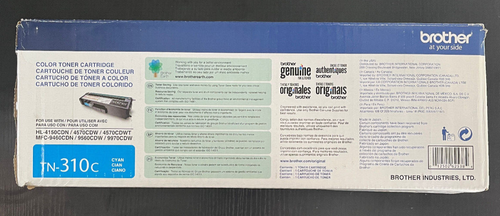 Genuine Brother TN-310C Cyan Toner Cartridge - FAST FREE SHIPPING - Picture 4 of 4