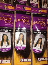 outre purple pack yaki 8 Color 4 100 Human Hair
