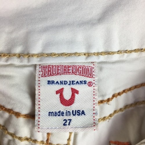 True Religion Tan Sammy Big T Capri Crop Pants 27 - Picture 8 of 12