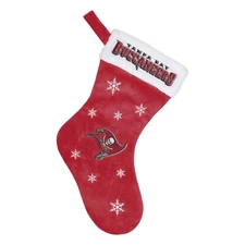 Tampa Bay Buccaneers NFL Snowflake Christmas Stocking