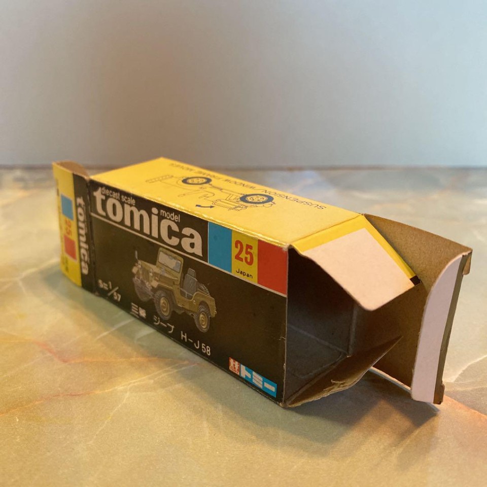 Tomica No. 25 Mitsubishi Jeep HJ58 (SDF) Black Box Made in Japan eBay