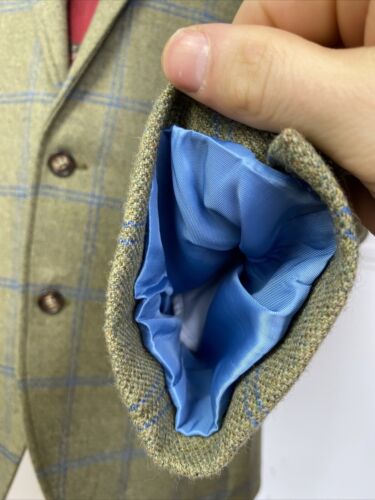 Traje de ventana Brook Taverner (42Lx36W) nuevo con etiquetas Haincliffe Yorkshire TWEED 2 piezas - Imagen 4 de 21