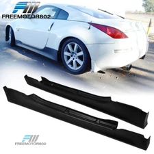 Fits 03-09 Nissan 350Z Z33 Side Skirts Rocker Panel Lip V Style Unpainted