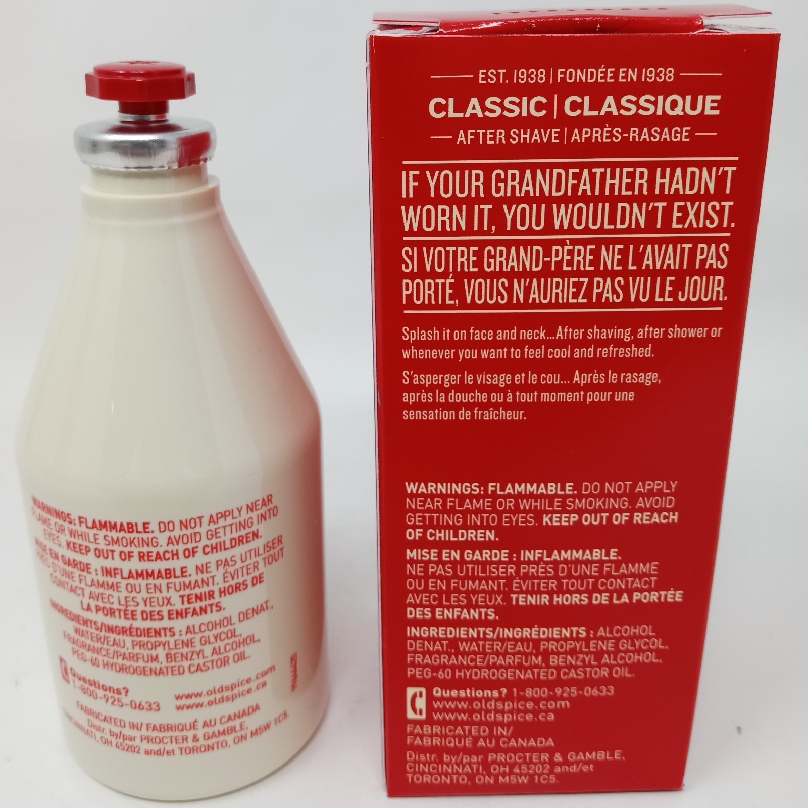 OLD SPICE AFTER SHAVE LOTION CLASSIC 4.25OZ