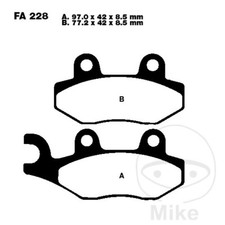Pair Brake Pads EBC SFAC228 732.05.29 Benelli 125 Caffe Nero 2011-2015