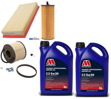 FOR Audi Q7 3.0 TDI 2006-2011 Oil, Fuel Air Filters Sump Plug & Oil Service Kit