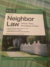 Neighbor Law 6th Edition; Paperback NOLO 2008