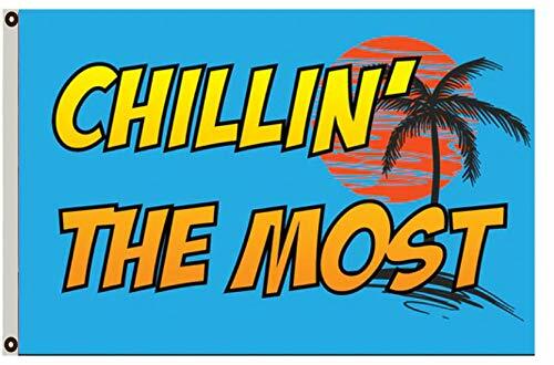 Chillin' The Most Boat Flag 3X5FT Banner Flag Vivid Color, 150D Premium Quality - Picture 3 of 7