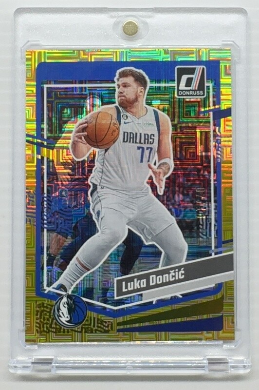 2023-24 Panini Donruss Luka Doncic Choice Gold #7/10 #141 Dallas Mavericks