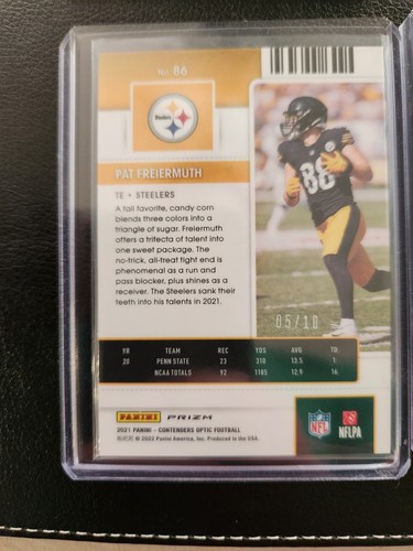 2021 Contenders Optic Pat Freiermuth LOT Rookie Ticket - PITTSBURGH STEELERS - Picture 5 of 6
