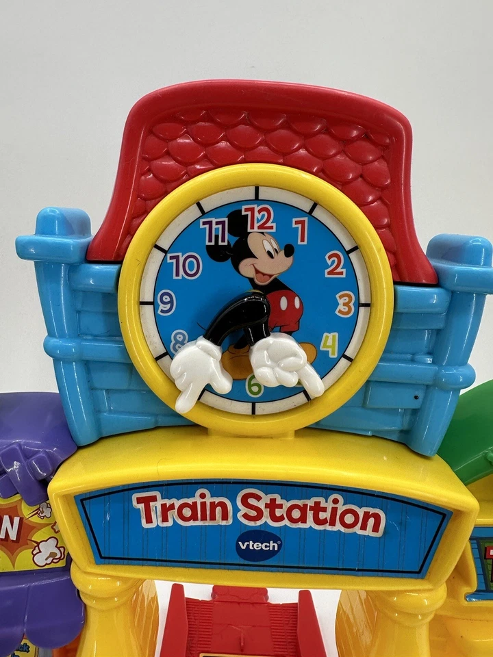Vtech Go Go Smart Wheels Disney Mickey Mouse Train Station Ticket Booth - Image 3 of 4