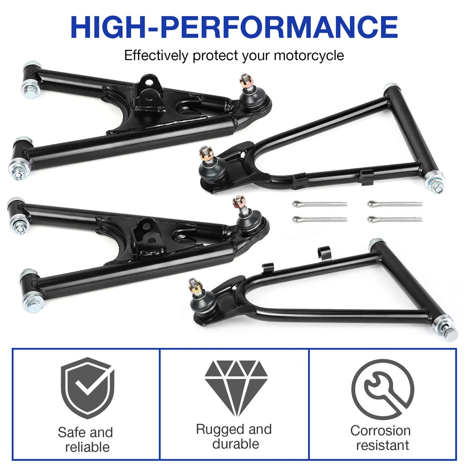 A-Arms Complete OEM Replica Set + Bolts + caps For Yamaha Banshee 350 1987-2006 - Image 3 of 4