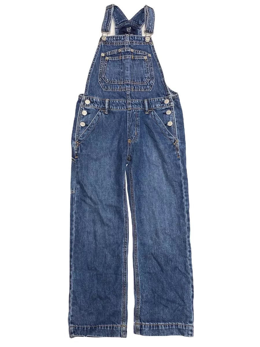 NWT GAP Kids/Teen Overalls Sz M(8)-L(10) Medium Wash #600469 | eBay