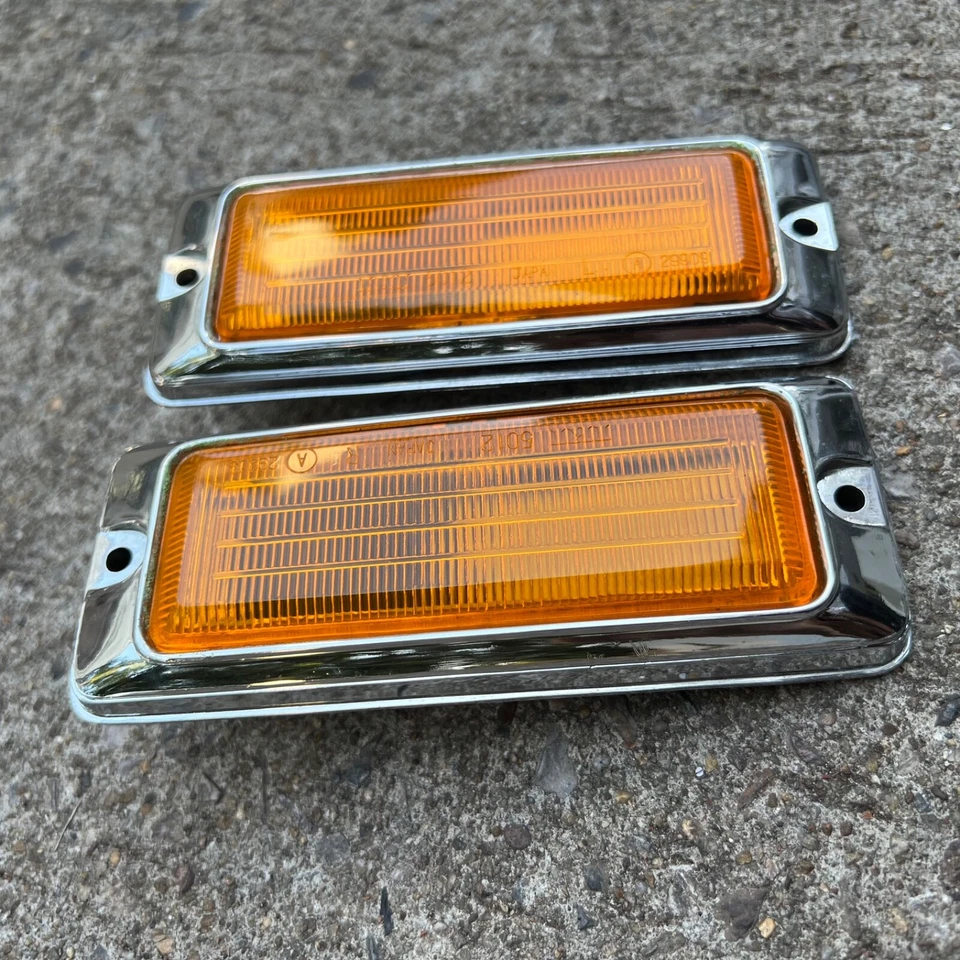 MAZDA 808 RX3 929 RX4 Side Marker Lights Lamps LH+RH Genuine Parts NOS JAPAN - Image 4 of 4