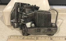 American trucker - big rig semi truck 18 wheeler belt buckle