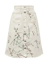 NWT JW Anderson Oscar Wilde Capsule Frayed Hem Skirt 4