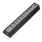10 Port USB 2.0 High Speed HUB External With Power Adapter and Cable