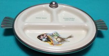 Vtg EUREKA! BABY DISH Bird Motif tweety-tweet! HUNGRY BIRDIES NEED TO EAT!