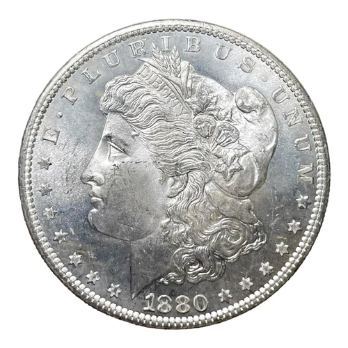 1880 S Morgan Silver Dollar Gem BU Semi-PL VAM 72 Silver Savings Month Reduced $