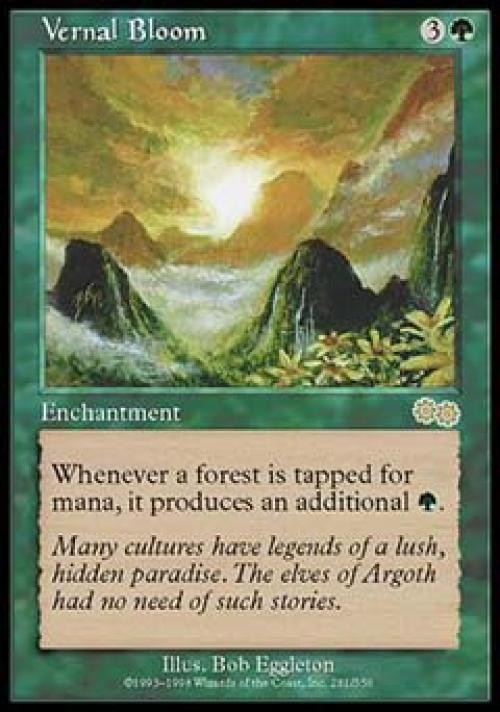 MTG English Vernal Bloom NM Normal Urza's Saga