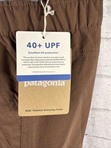 Patagonia Kids Outdoor Everyday Pants Size Large Molasses Brown Retail $69 - Picture 2 of 9