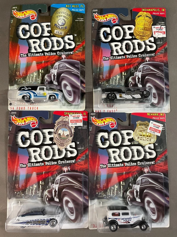 LOTE: 21 VARILLAS DE POLICÍA HOT WHEELS 1999-2000 KB TOYS EXCLUSIVAS PONTIAC GTO FIAT 500 NUEVAS Foto 4 de 4
