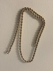 14k Yellow Gold  16 Inch Rope Gold Chain Solid 3mm weighs 15 grams  — photo 1