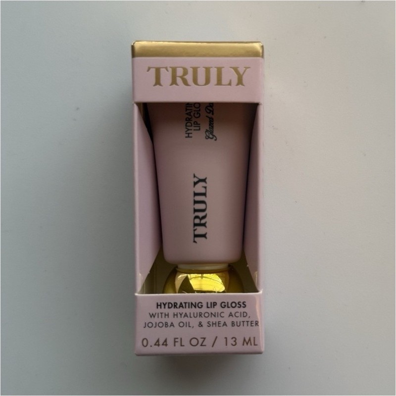 Truly Glazed Donut Hydrating Lip Gloss Mauve Pink High Shine 0.44 fl oz