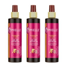 Mielle Pomegranate Honey Air Dry Styling Gel 8oz 3 Pack Curly Hair
