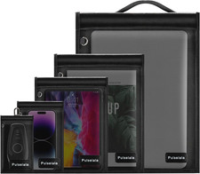5 Pack Faraday Bags Signal Blocking Pouches for Keys Phone Tablet Laptop