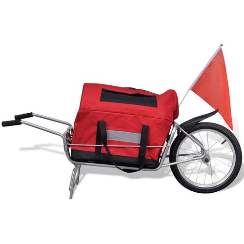 2-in-1 Lastenfahrrad mit Aufbewahrungsbeutel Fahrradanhänger Transportanhänger - Bild 6 von 10