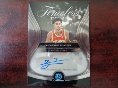2025-26 Bowman Chrome Zaccharie Risacher AUTO Timeless Touch-HAWKS