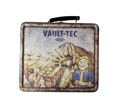 Fallout 3 Collectors Vault-Tec Weathered Tin Lunchbox Only *Stickers inside*
