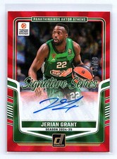 Jerian Grant 2024-25 Donruss EuroLeague #SS-GRT Auto Red Laser Holo #/99