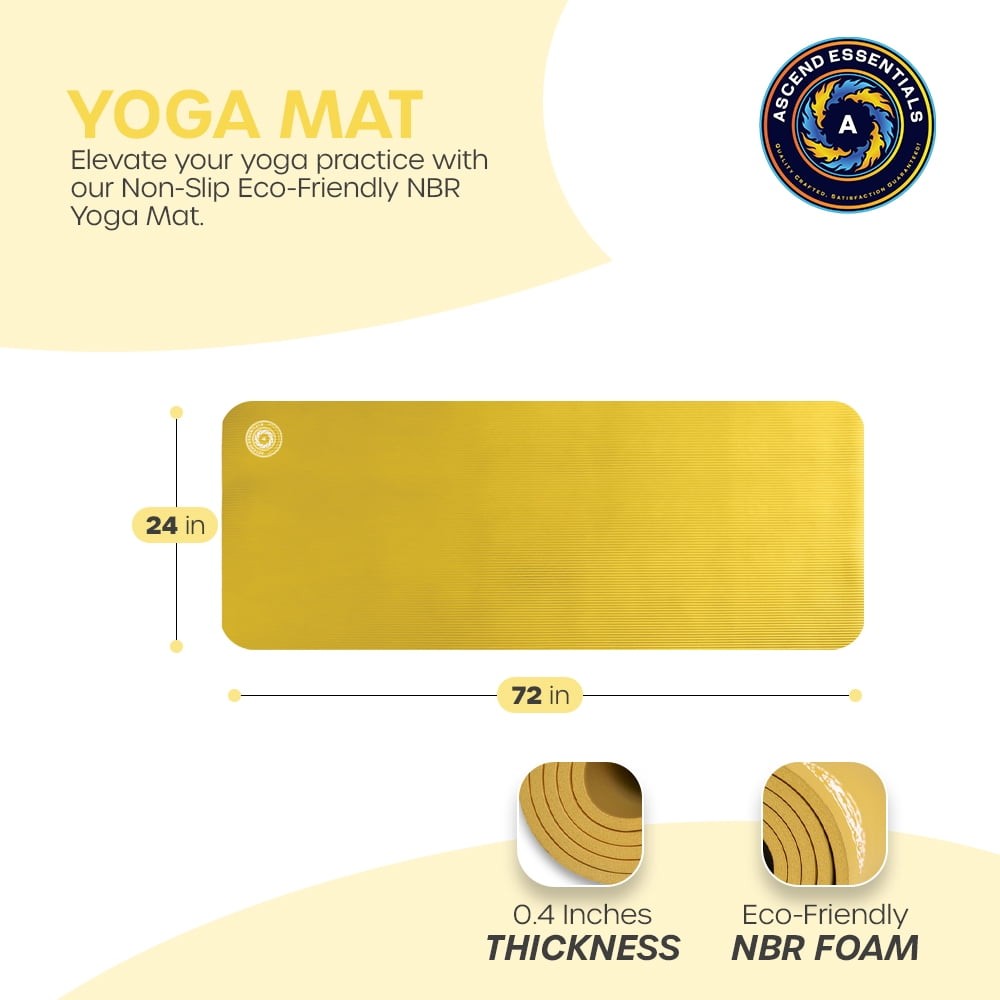 Extra Thick 10mm Non-Slip Yoga Mat with Carry Strap – Lightweight & Durable Extra Thick 10mm Non-Slip Yoga Mat with Carry Strap – Lightweight & Durable