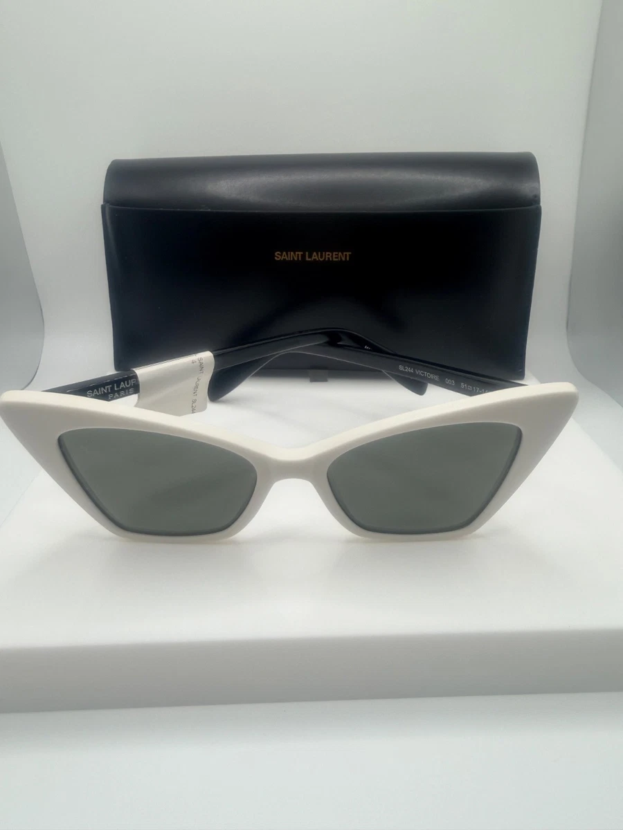 Saint Laurent White Sunglasses for Women for sale | eBay