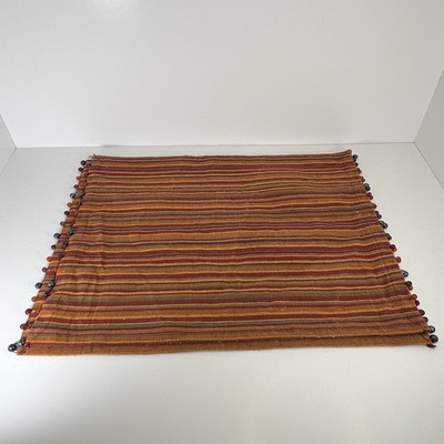 Pier 1 One Imports Placemats Multi Colored Beaded Spicy Stripe Set of 2