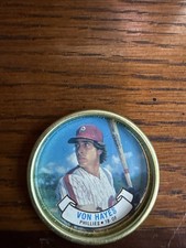1987 TOPPS BASEBALL COINS #35 VON HAYES PHILADELPHIA PHILLIES