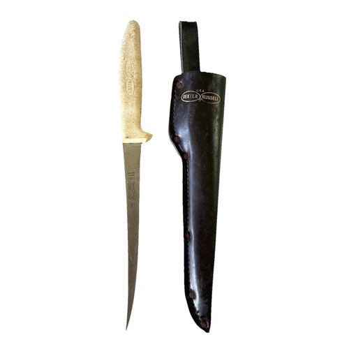 Dexter-Russell Fillet Knife S133N-7 7” Blade with Leather Sheath Made in USA