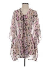 Show Me Your Mumu Women Pink 3/4 Sleeve Blouse XS