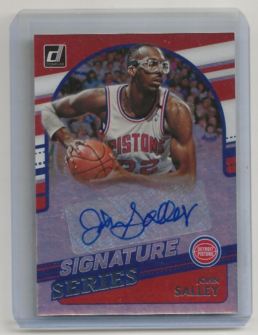 John Salley 2021-22 Panini Donruss Basketball Signature Series Auto SS-JSL