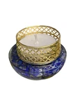 Lapis Lazuli Orgone Tea Light Holder home Office Decor Handcrafted Gift Wellness